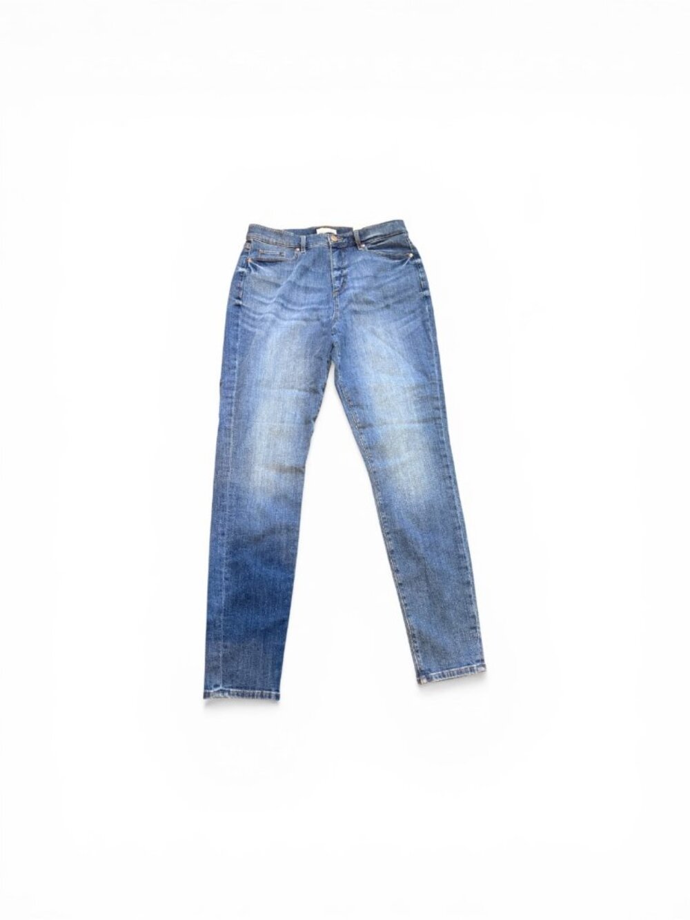 LOFT High Rise Skinny Jeans‎ Classic Dark Indigo Wash Style 558186  12 Tall / 31